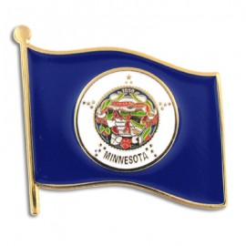 Promotional Minnesota State Flag Pin  Promotional Minnesota State Flag Pin
