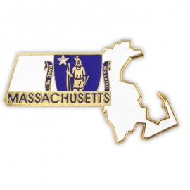 Custom Massachusetts State Pin