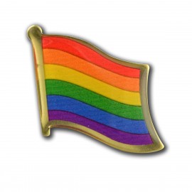 Personalized Pride Flag Lapel Pin  Personalized Pride Flag Lapel Pin