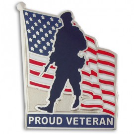 Proud Veteran Pin with Logo  Proud Veteran Pin with Logo