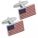 Personalized American Flag Cuff Links