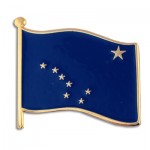 Alaska State Flag Pin with Logo