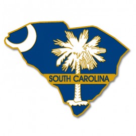 Customized South Carolina State Pin