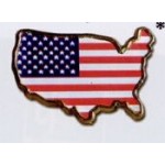 Stock Patriotic Lapel Pins (Flag USA) with Logo