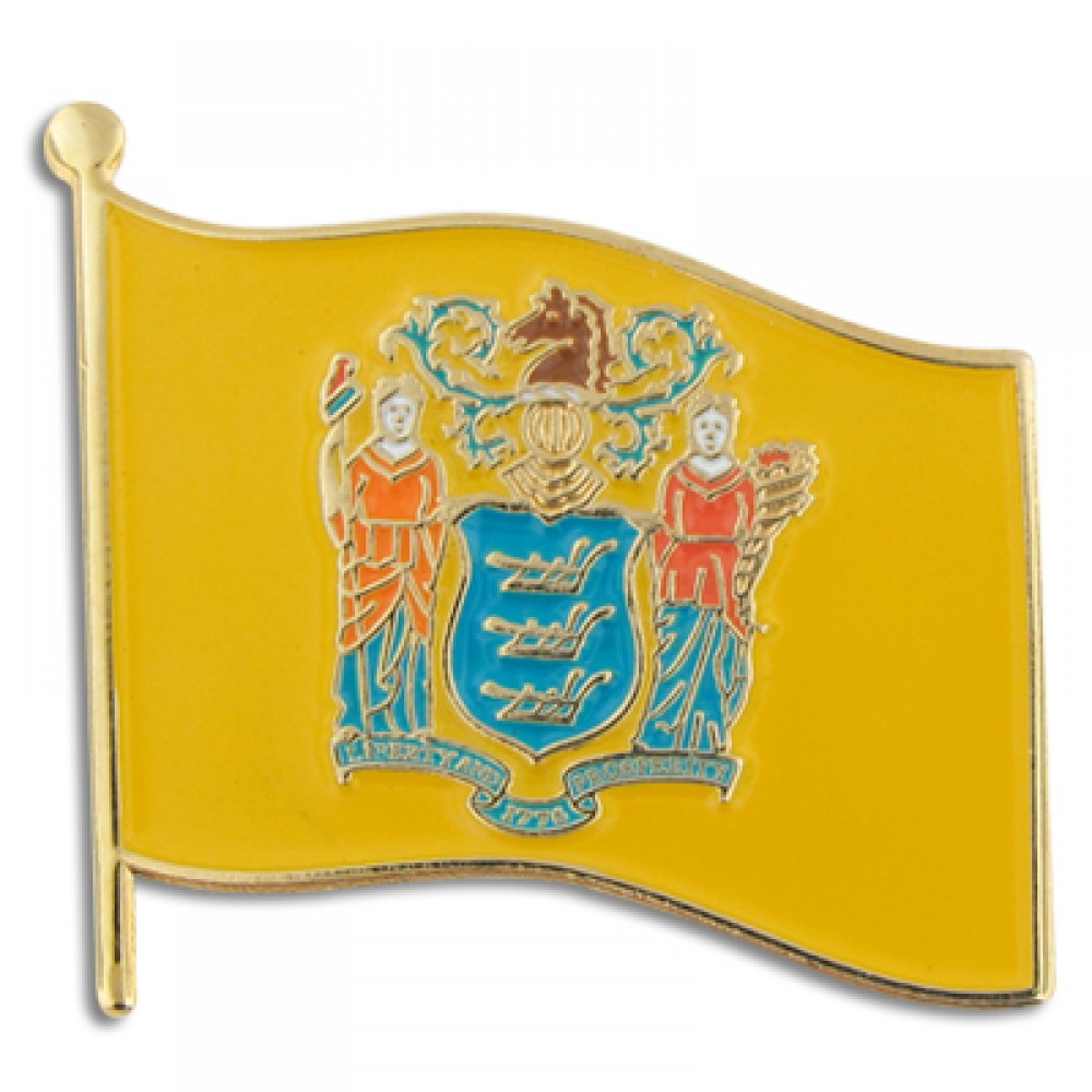 Custom New Jersey State Flag Pin