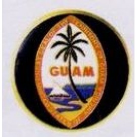 Logo Printed Guam Emblem And Lapel Pin
