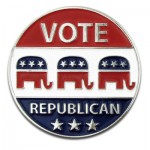 Vote Republican Pin with Logo