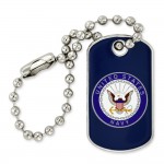 Officially Licensed U.S. Navy Dog Tag Pin with Logo