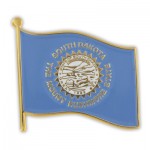 Customized South Dakota State Flag Pin