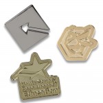 3/4" Die Struck DIRECT Lapel Pins with Logo