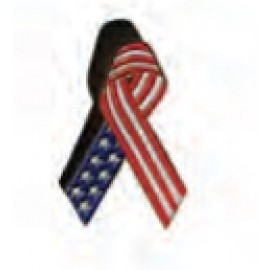Customized USA Flag Ribbon Stock Pin