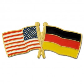 USA & Germany Flag Pin with Logo