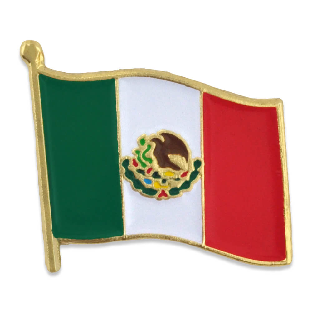 Customized Mexico Flag Pin