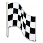 Custom Checkered Racing Flag Pin