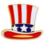 Uncle Sam Hat Pin with Logo