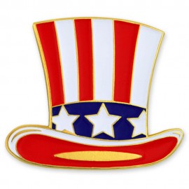 Uncle Sam Hat Pin with Logo