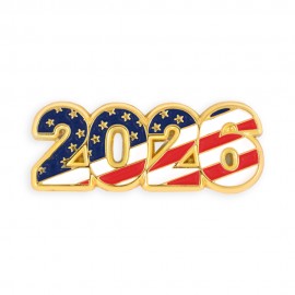 Promotional 2026 Patriotic Year Pin