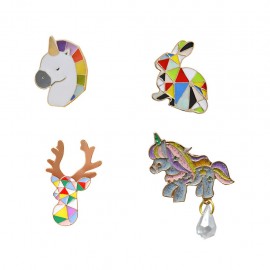 Logo Branded 1 1/4" Butterfly Enamel Lapel Pins