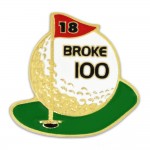 Logo Branded Golf - Broke 100 Pin