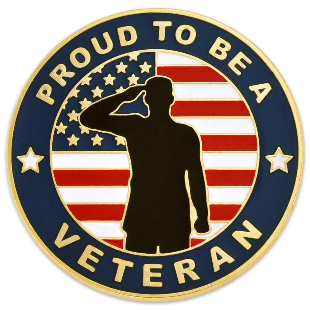 Logo Branded Made In America Veteran Pin