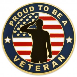 Logo Branded Made In America Veteran Pin