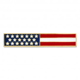 Custom American Flag Bar Pin