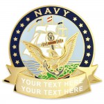 Logo Branded Officially Licensed U.S. Navy Pin - Engravable