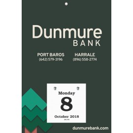 Branded Bookbound Daily Date Calendar - 8x12 Small Pad