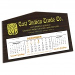 D Sturdi-Stand Desk Calendar, Woodgrain Branded