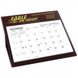 BQ Deskretary Desk Calendar with Organizer Base, Maroon Branded  BQ Deskretary Desk Calendar with Organizer Base, Maroon Branded