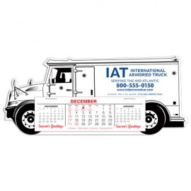 Branded Armored Truck Full Color Die-Cut Desk Calendar