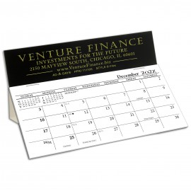 6-Flex Desk Calendar, Black Branded