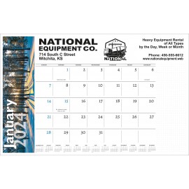 Branded Small Desk Pad Calendar