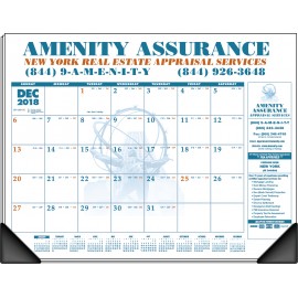 Logo Printed Deskmemorandum 2 Color Custom Color Desk Pad Calendar