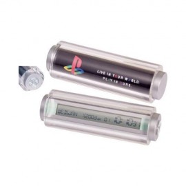 Acrylic Tube Clock w/ Full Color Insert Branded