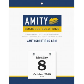 Branded Bookbound Daily Date Calendar - 7x9 Small Pad  Branded Bookbound Daily Date Calendar - 7x9 Small Pad