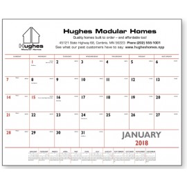 Triumph Red & Black Desk Pad Calendar Logo Printed