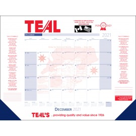Logo Printed 1 Color Desk Pad Calendar  Logo Printed 1 Color Desk Pad Calendar