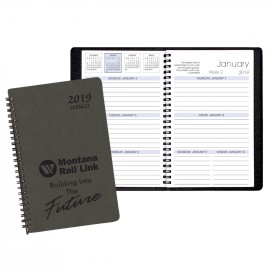 Branded Weekly Desk Appointment Planner w/ Canyon Cover  Branded Weekly Desk Appointment Planner w/ Canyon Cover