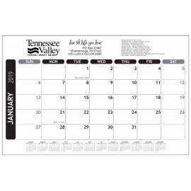 Custom Imprinted Desk Pad Calendar w/Right Side Note (17"x11")