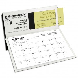 Logo Printed BC-62 Business Card Mem-O-Rite Desk Calendar, White/Black Sold Out  Logo Printed BC-62 Business Card Mem-O-Rite Desk Calendar, White/Black Sold Out