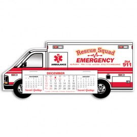 Ambulance Full Color Die-Cut Desk Calendar Custom Imprinted  Ambulance Full Color Die-Cut Desk Calendar Custom Imprinted