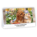 Furry Friends - Cats & Dogs Desk Calendar Custom Imprinted