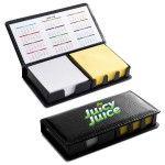 Custom Imprinted Vinyl Case w/Sticky Notes and Paper