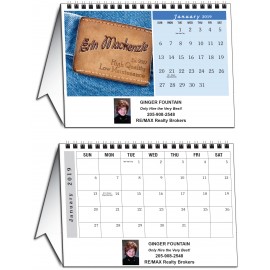 Personalized Tent Desk Calendar - 8.5x6 Logo Printed