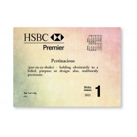 Custom Imprinted 2-Month Reference Daily Date Calendar  Custom Imprinted 2-Month Reference Daily Date Calendar