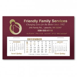 MMS Deskdate Desk Calendar, Maroon Matte Branded