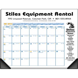 Deskmemorandum Desk Pad Calendar w/Corners Custom Imprinted  Deskmemorandum Desk Pad Calendar w/Corners Custom Imprinted