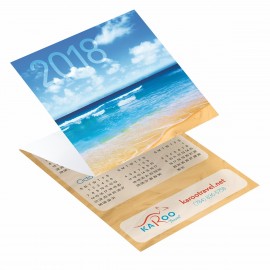Logo Printed Beach Trifold Calendar