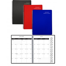 Spiral Academic Monthly Desk Planner Branded